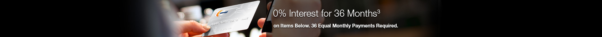 0% Interest for 36 Months