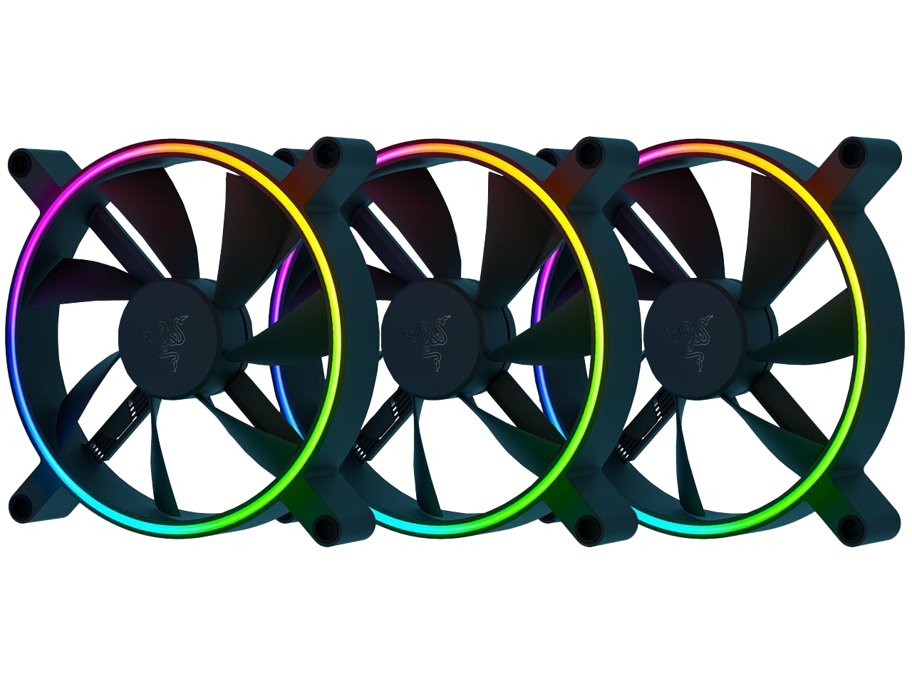 Razer Kunai Chroma RGB 120MM LED PWM Performance Fan - 3 Fans