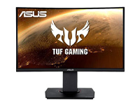 ASUS TUF Gaming VG24VQ 24" (23.6" Viewable) Full HD 1920 x 1080 1ms MPRT 144Hz 2 x HDMI, DisplayPort AMD FreeSync Asus Eye Care with Ultra Low-Blue Light & Flicker-Free Backlit LED Height Adjustable Curved Gaming Monitor