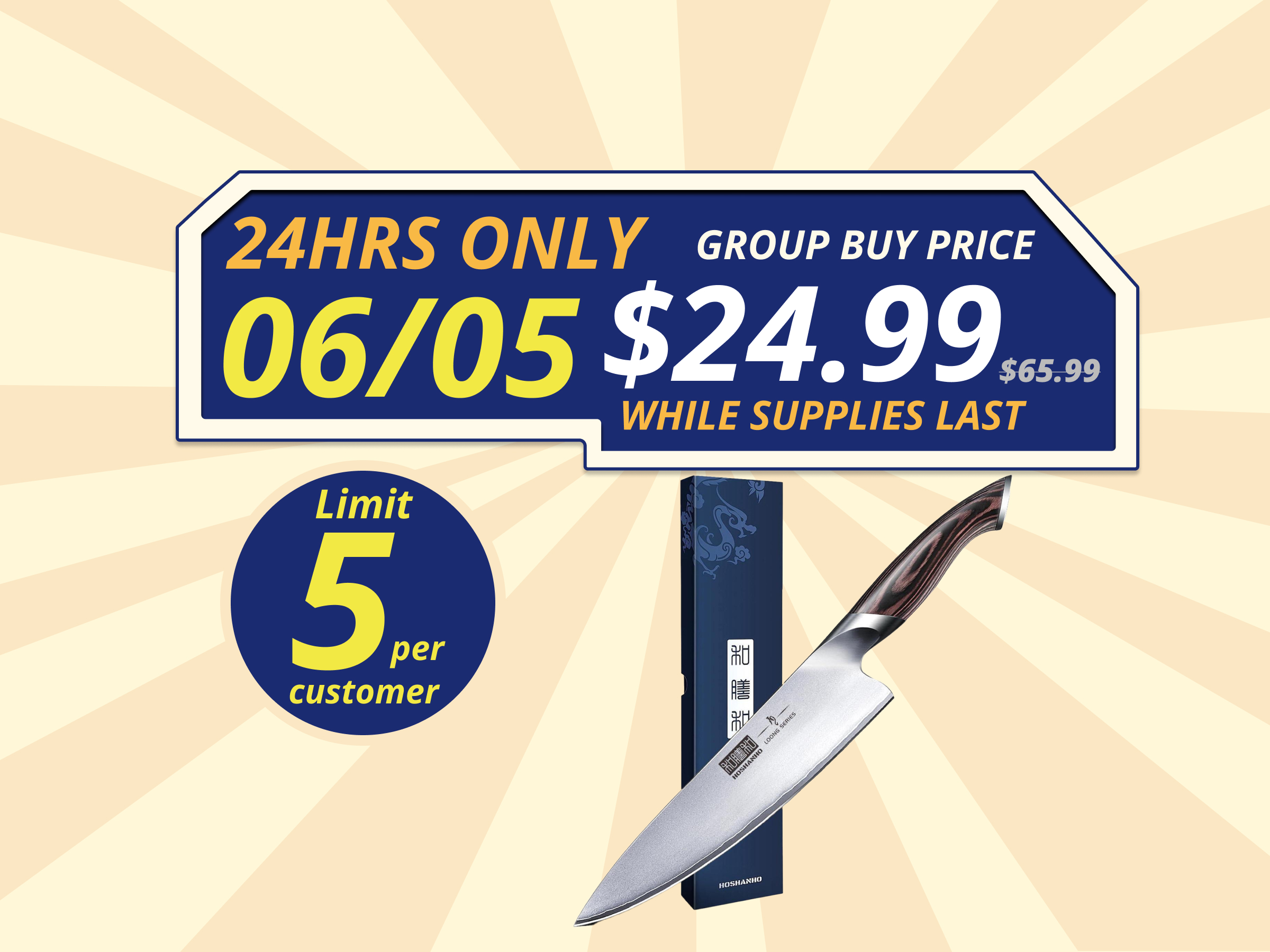 HOSHANHO Kitchen Knife in Japanese Steel AUS-10, High-Class Chef's Knife 8 inch Professional Cooking Knife, Non-slip Ultra Sharp Knife with Ergonomic Handle