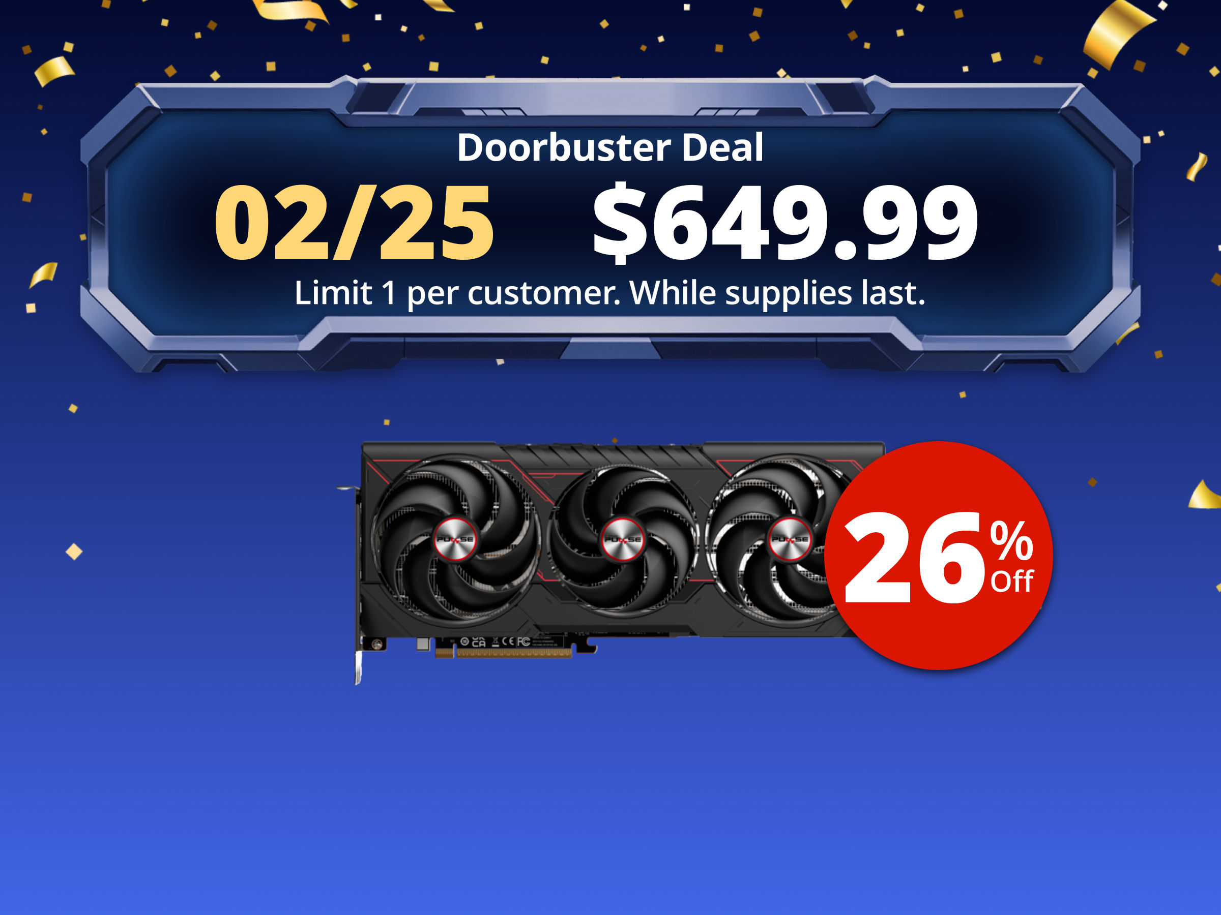 SAPPHIRE PULSE Radeon RX 9070 XT 16GB GDDR6 PCI Express 5.0 x16 ATX Graphics Card 11348-03-20G SAPPHIRE PULSE Radeon RX 9070 XT 16GB GDDR6 PCI Express 5.0 x16 ATX Graphics Card 11348-03-20G