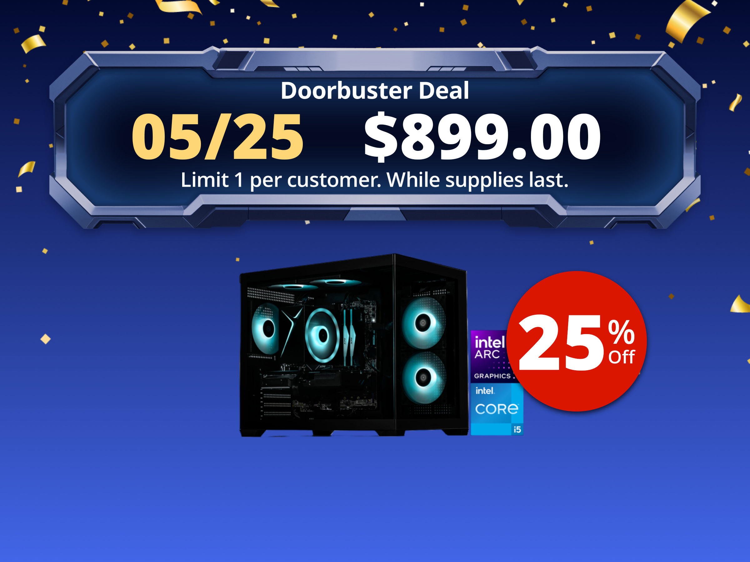 STORMCRAFT Gaming PC SIRIUS Intel Core i5-14400F Intel Arc B570 10GB OC ASROCK – AI Powered 32GB (16Gx2) DDR4 RGB 3200MHz 1TB NVMe SSD 650W PSU Windows 11 Home SI1440FCB-B57N1 STORMCRAFT Gaming PC SIRIUS Intel Core i5-14400F Intel Arc B570 10GB OC ASROCK – AI Powered 32GB (16Gx2) DDR4 RGB 3200MHz 1TB NVMe SSD 650W PSU Windows 11 Home SI1440FCB-B57N1