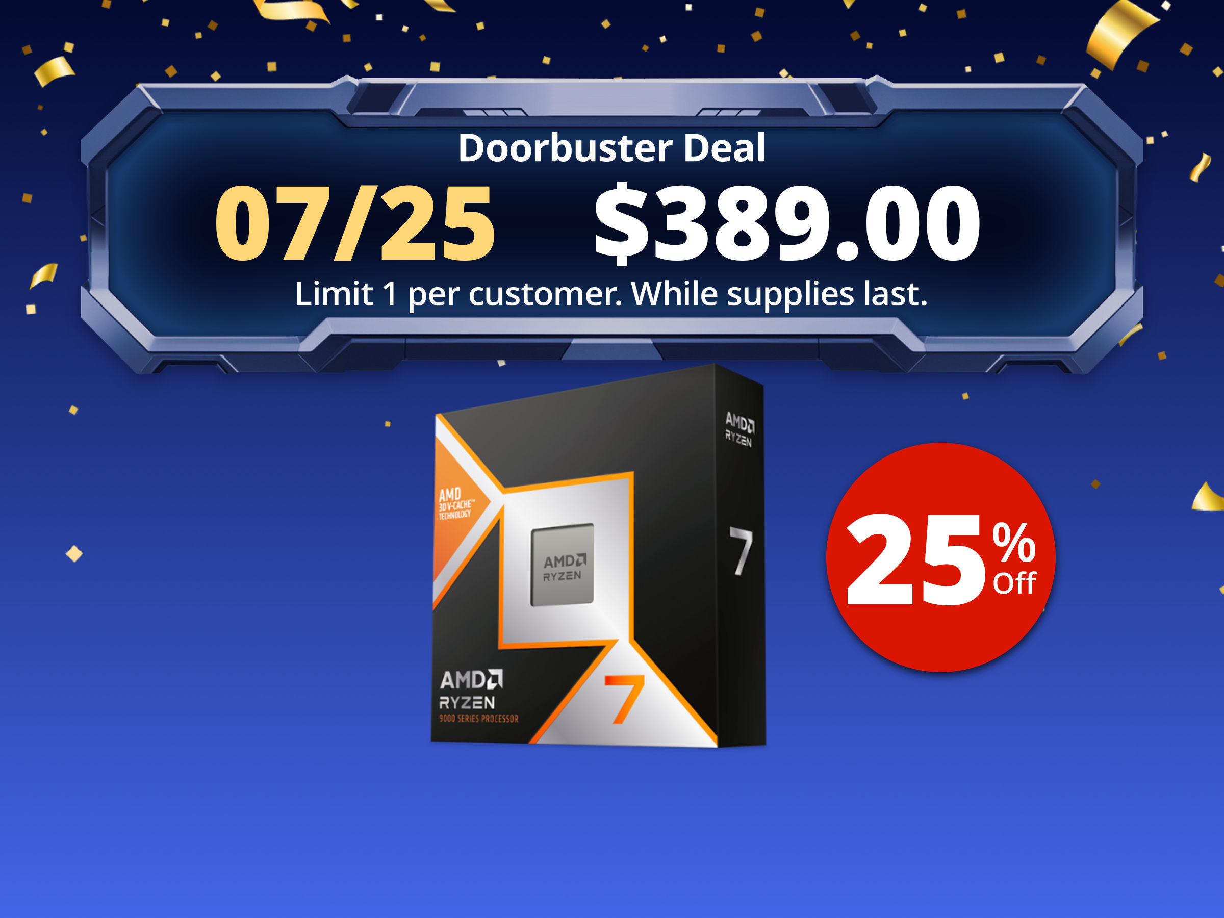 AMD Ryzen 7 9800X3D - Ryzen 7 9000 Series Zen 5 8-Core 5.2 GHz - Socket AM5 120W - AMD Radeon Graphics Desktop Processor - 100-100001084WOF AMD Ryzen 7 9800X3D - Ryzen 7 9000 Series Zen 5 8-Core 5.2 GHz - Socket AM5 120W - AMD Radeon Graphics Desktop Processor - 100-100001084WOF