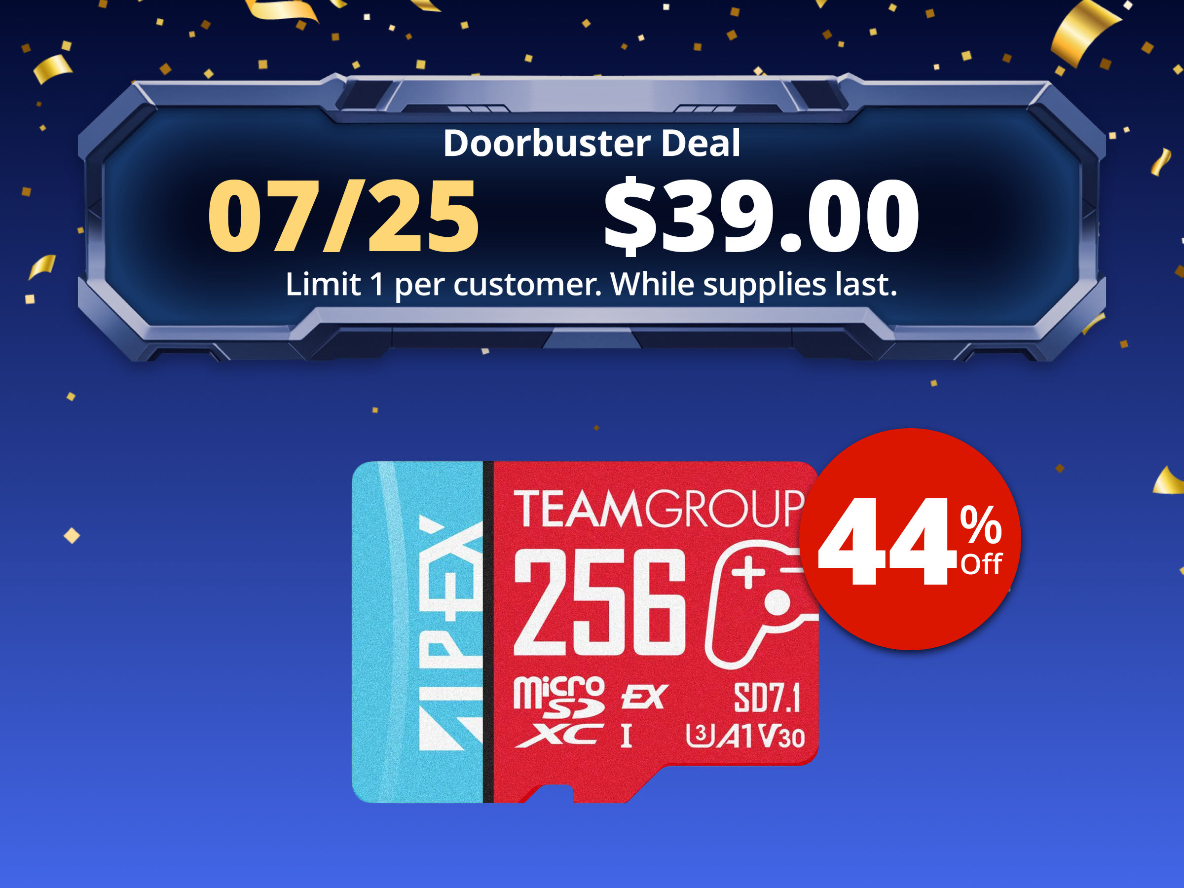 Team 256GB APEX SD7.1 Ultra-Fast microSDXC UHS-I/U3 Memory Card, compatible with Nintendo-Switch, Steam Deck, and ROG Ally, Speed Up to 800MB/s (TAPMSDE256GIV30A102) Team 256GB APEX SD7.1 Ultra-Fast microSDXC UHS-I/U3 Memory Card, compatible with Nintendo-Switch, Steam Deck, and ROG Ally, Speed Up to 800MB/s (TAPMSDE256GIV30A102)