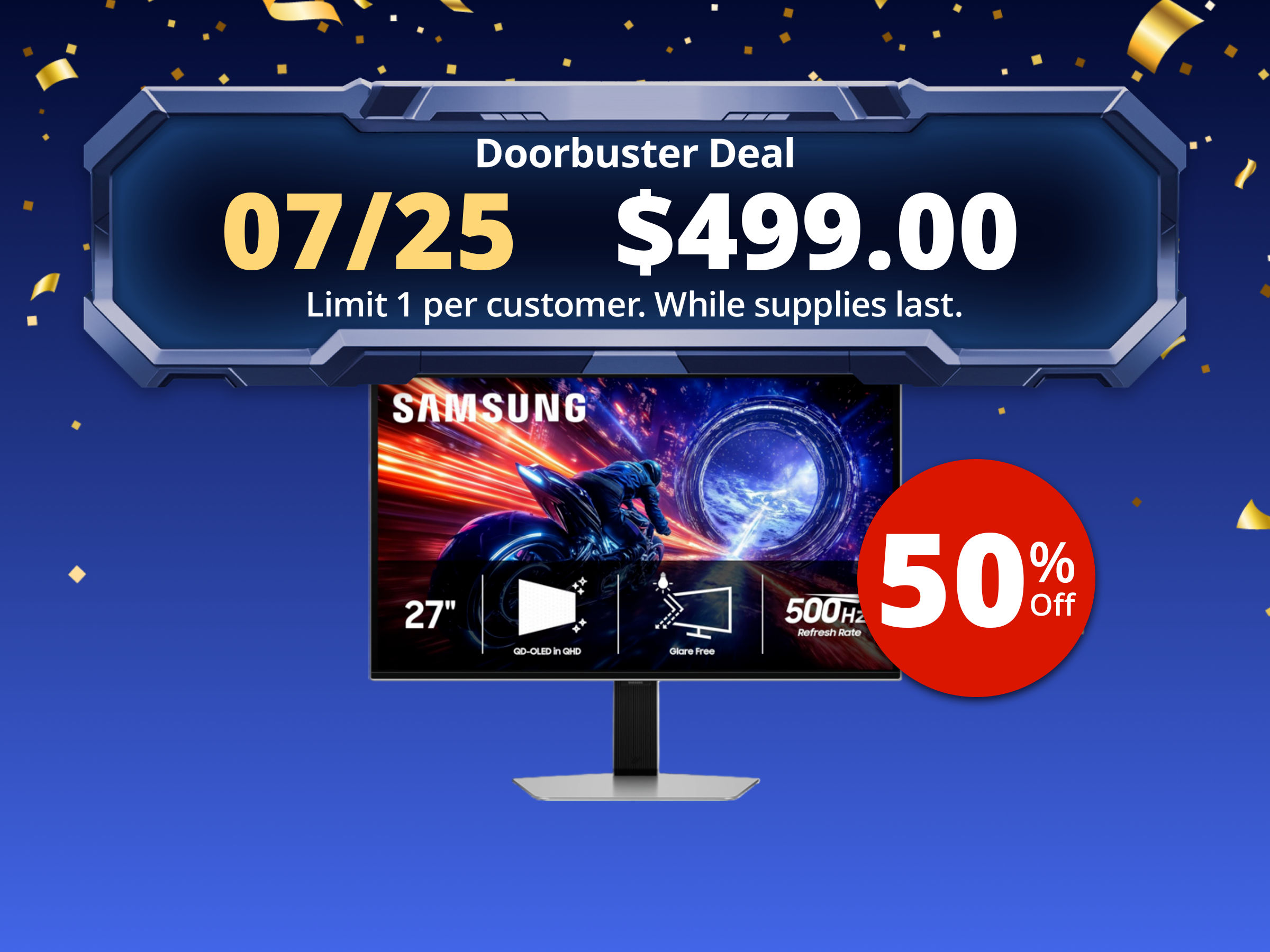 SAMSUNG Odyssey G6 27" QHD 2K 1440P 500Hz with FreeSync Premium & G-Sync Compatible 0.03ms HDR500 RGB OLED Gaming Computer Monitor with Height Adjustable, Swivel, Pivot & Tilt stand LS27FG602SNXZA SAMSUNG Odyssey G6 27" QHD 2K 1440P 500Hz with FreeSync Premium & G-Sync Compatible 0.03ms HDR500 RGB OLED Gaming Computer Monitor with Height Adjustable, Swivel, Pivot & Tilt stand LS27FG602SNXZA
