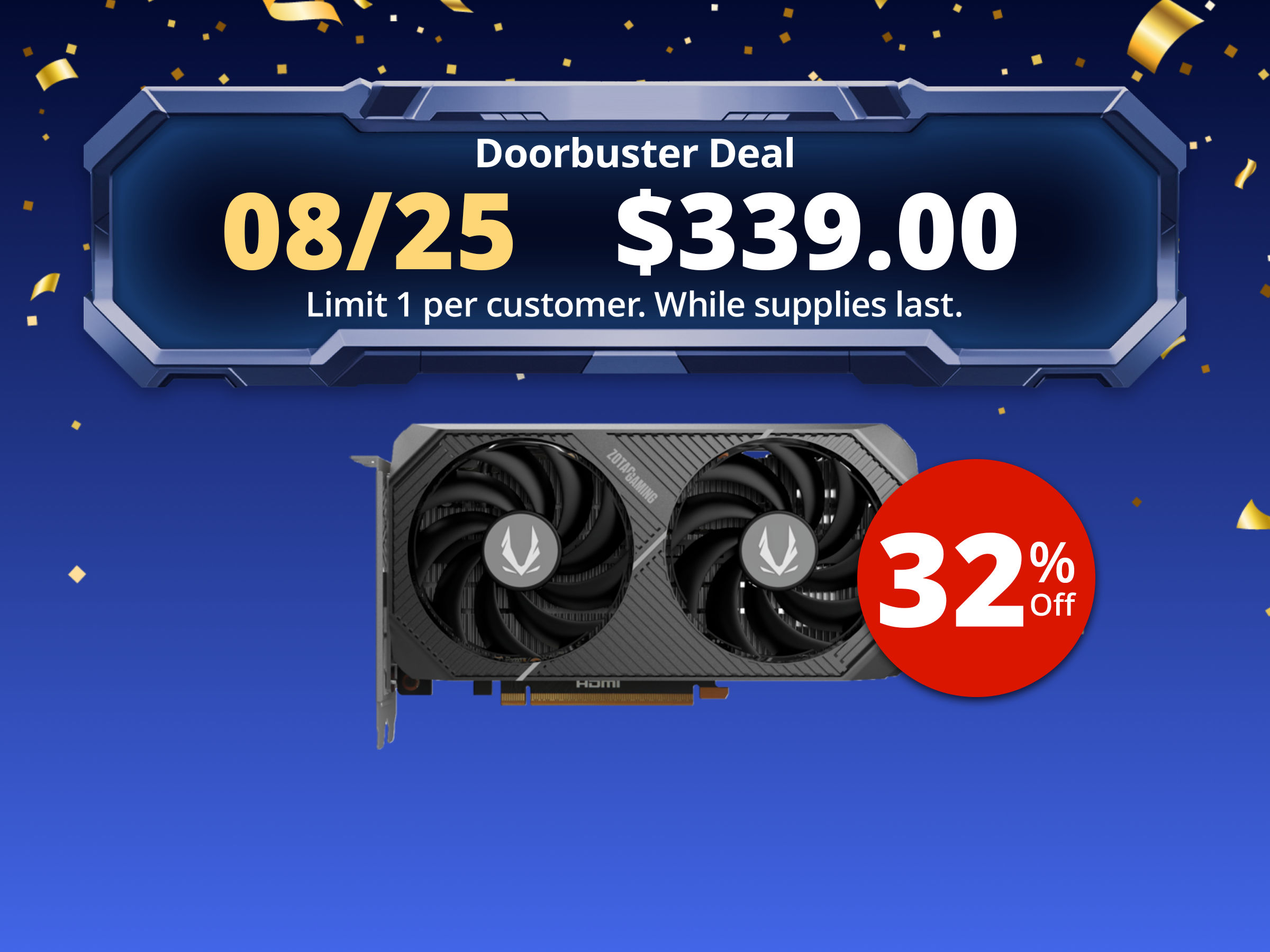 ZOTAC GAMING GeForce RTX 5060 Twin Edge OC DLSS 4 8GB GDDR7 128-bit 28 Gbps PCIE 5.0 Gaming Graphics Card, SFF-ready compact card, ZT-B50600H-10M ZOTAC GAMING GeForce RTX 5060 Twin Edge OC DLSS 4 8GB GDDR7 128-bit 28 Gbps PCIE 5.0 Gaming Graphics Card, SFF-ready compact card, ZT-B50600H-10M