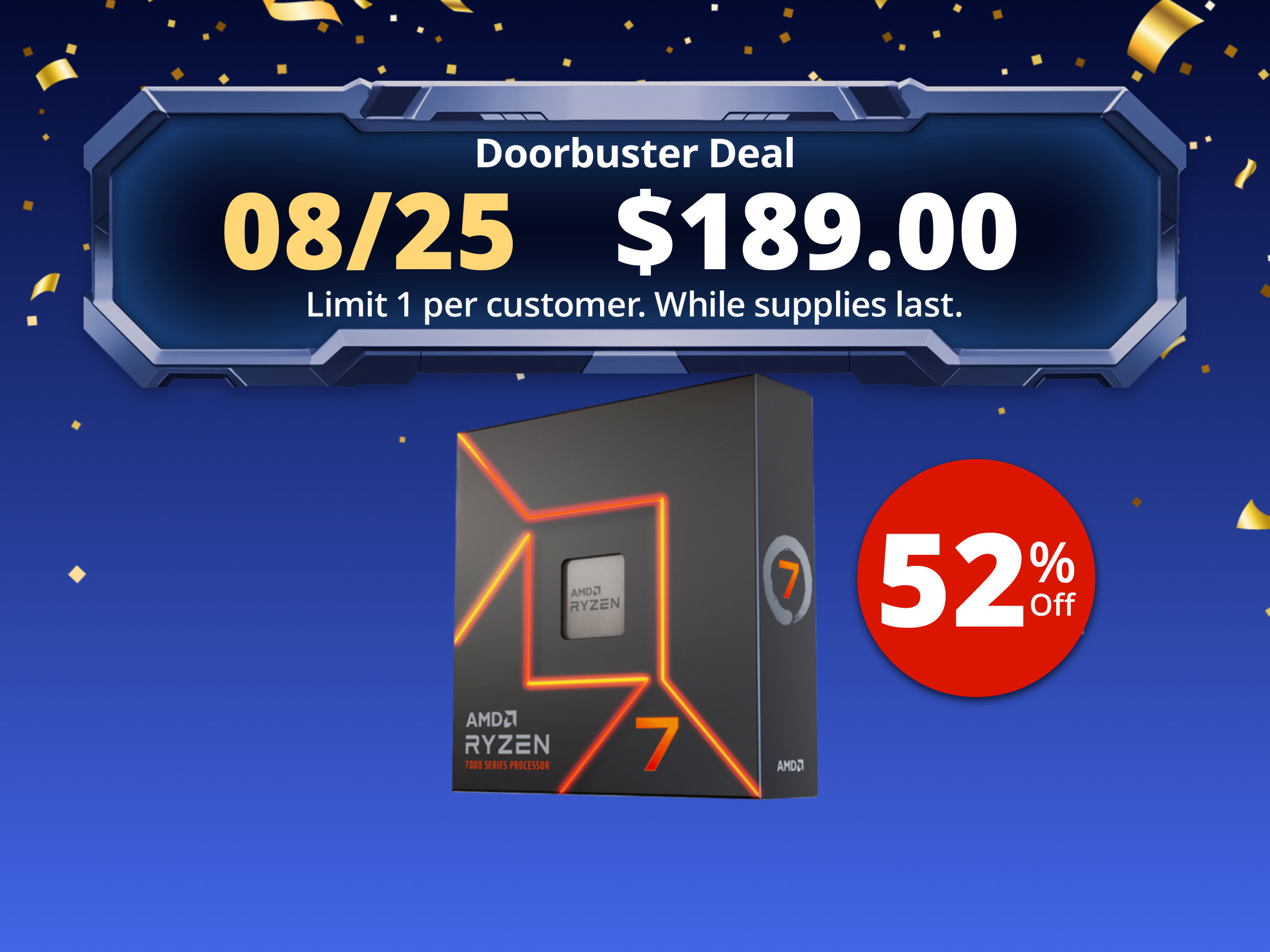 AMD Ryzen 7 7700X - Zen 4 8-Core 4.5 GHz - Socket AM5 - 105W Desktop Processor (100-100000591WOF) AMD Ryzen 7 7700X - Zen 4 8-Core 4.5 GHz - Socket AM5 - 105W Desktop Processor (100-100000591WOF)