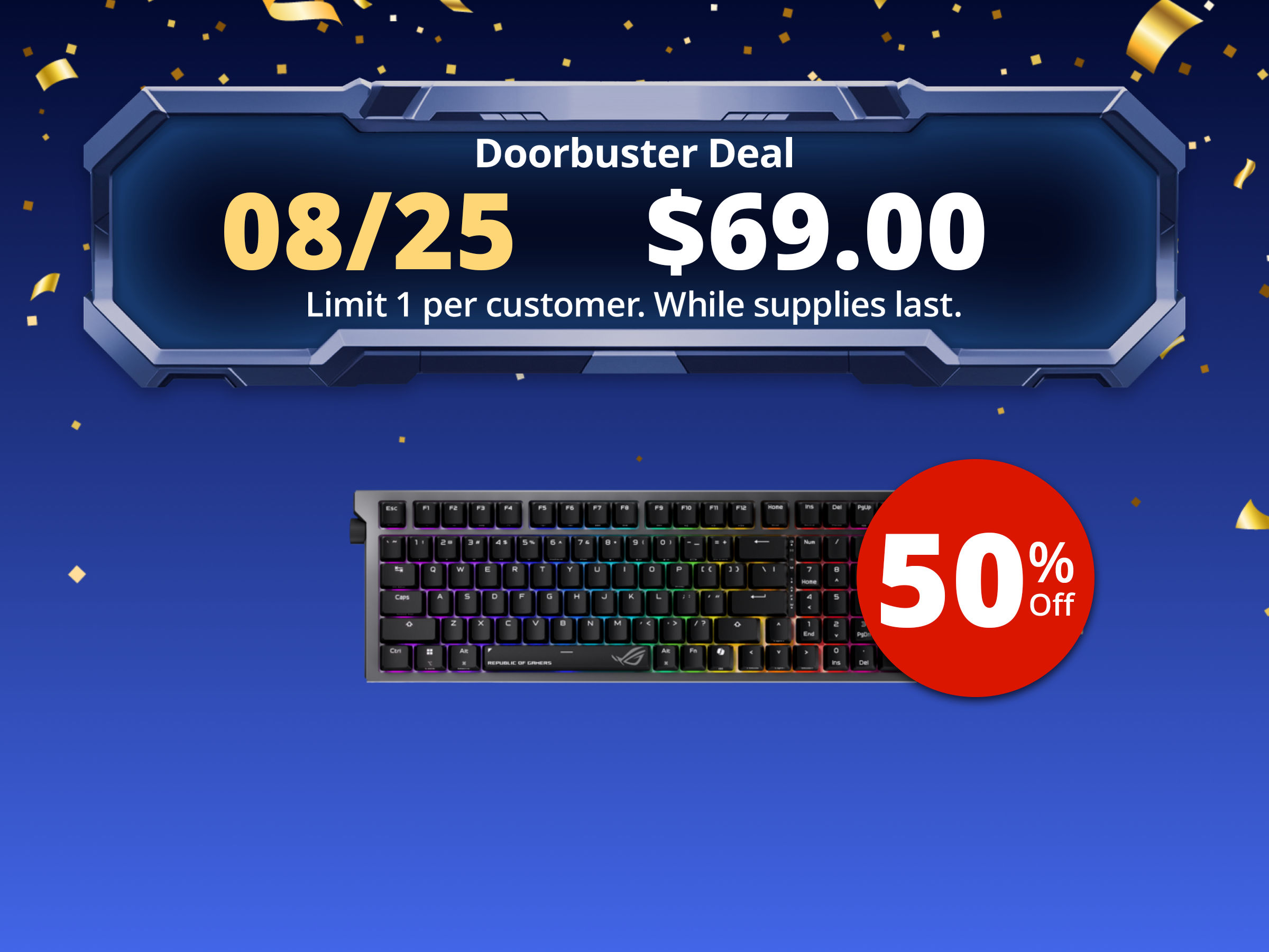 ASUS ROG Strix Morph 96 Wireless Gaming Keyboard, Mechanical Switches, 2.4GHz/Bluetooth, Compact 96% Layout, RGB, PC ASUS ROG Strix Morph 96 Wireless Gaming Keyboard, Mechanical Switches, 2.4GHz/Bluetooth, Compact 96% Layout, RGB, PC