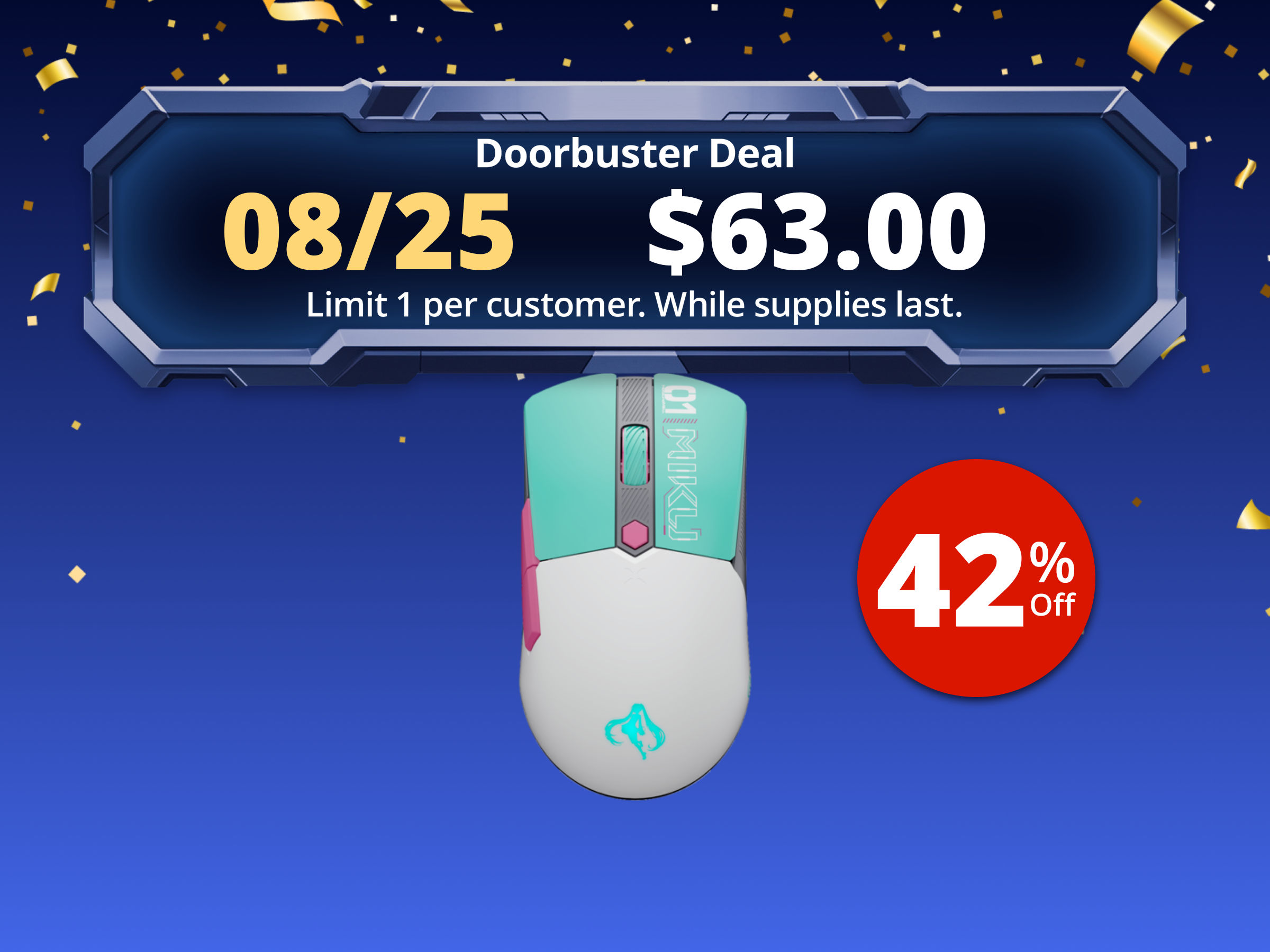 ASUS TUF Gaming Mini Wireless Mouse Hatsune Miku Edition ASUS TUF Gaming Mini Wireless Mouse Hatsune Miku Edition
