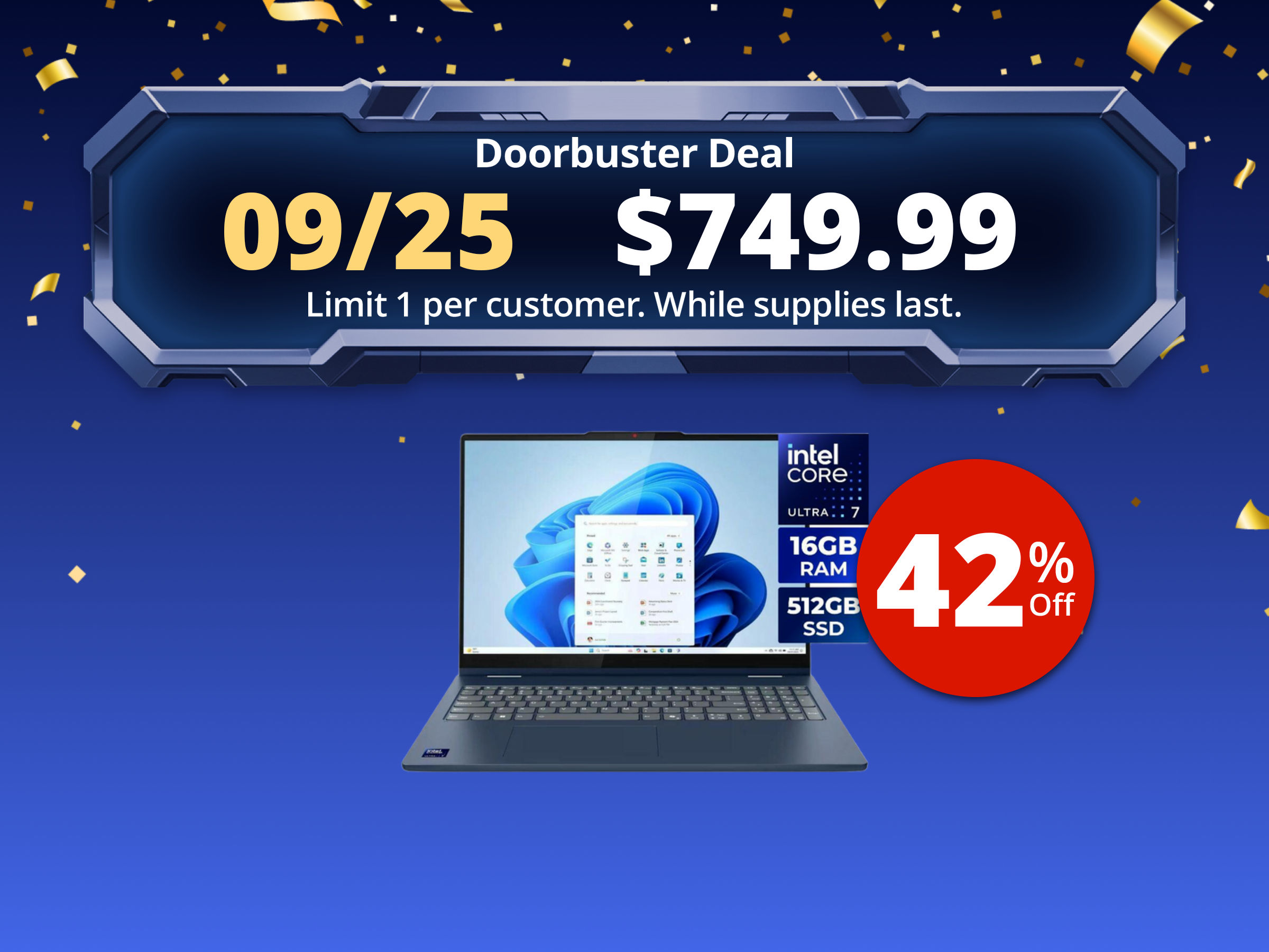 Lenovo IdeaPad 5i 16" Touchscreen 2-in-1 Laptop - Intel Core Ultra 7 255U - 16GB RAM - 512GB SSD (83KS001MUS) Lenovo IdeaPad 5i 16" Touchscreen 2-in-1 Laptop - Intel Core Ultra 7 255U - 16GB RAM - 512GB SSD (83KS001MUS)