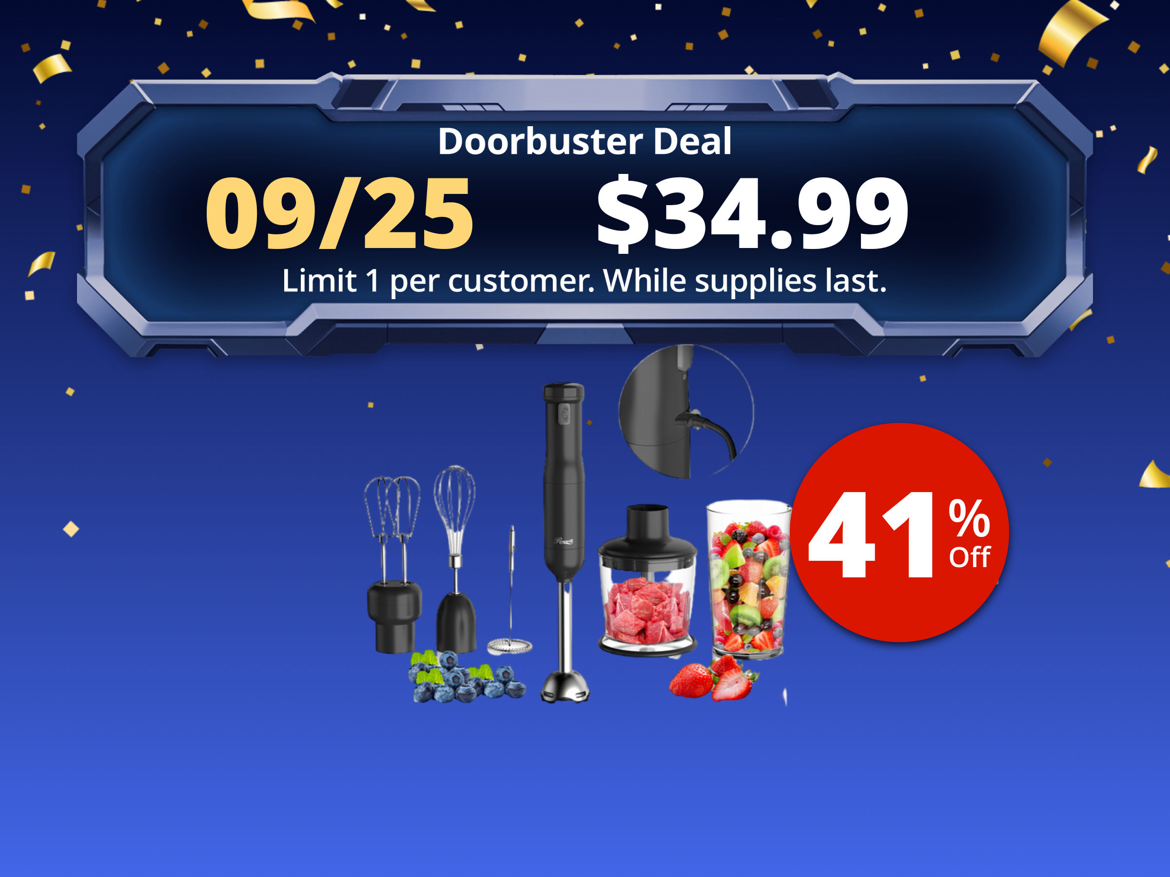Rosewill 6-in-1 Multi-Speed Cordless Rechargeable Immersion Hand Blender, Heavy Duty Motor - Stick Blender, Beaker, Whisk, Chopper, Dual Beater, Milk Frother - For Smoothies, Baby Food, Soup - Black Rosewill 6-in-1 Multi-Speed Cordless Rechargeable Immersion Hand Blender, Heavy Duty Motor - Stick Blender, Beaker, Whisk, Chopper, Dual Beater, Milk Frother - For Smoothies, Baby Food, Soup - Black