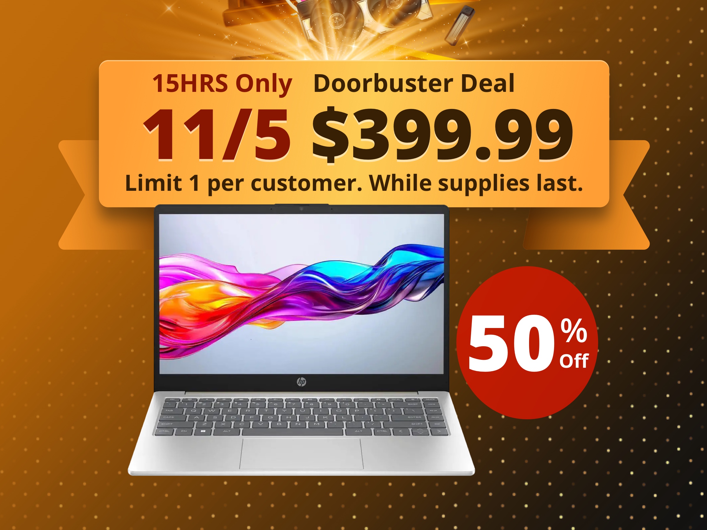 HP 14" HD Laptop AMD Ryzen 7 7730U 16GB Memory 1 TB NVMe SSD AMD Radeon Graphics Windows 11 Home 14-em0085cl