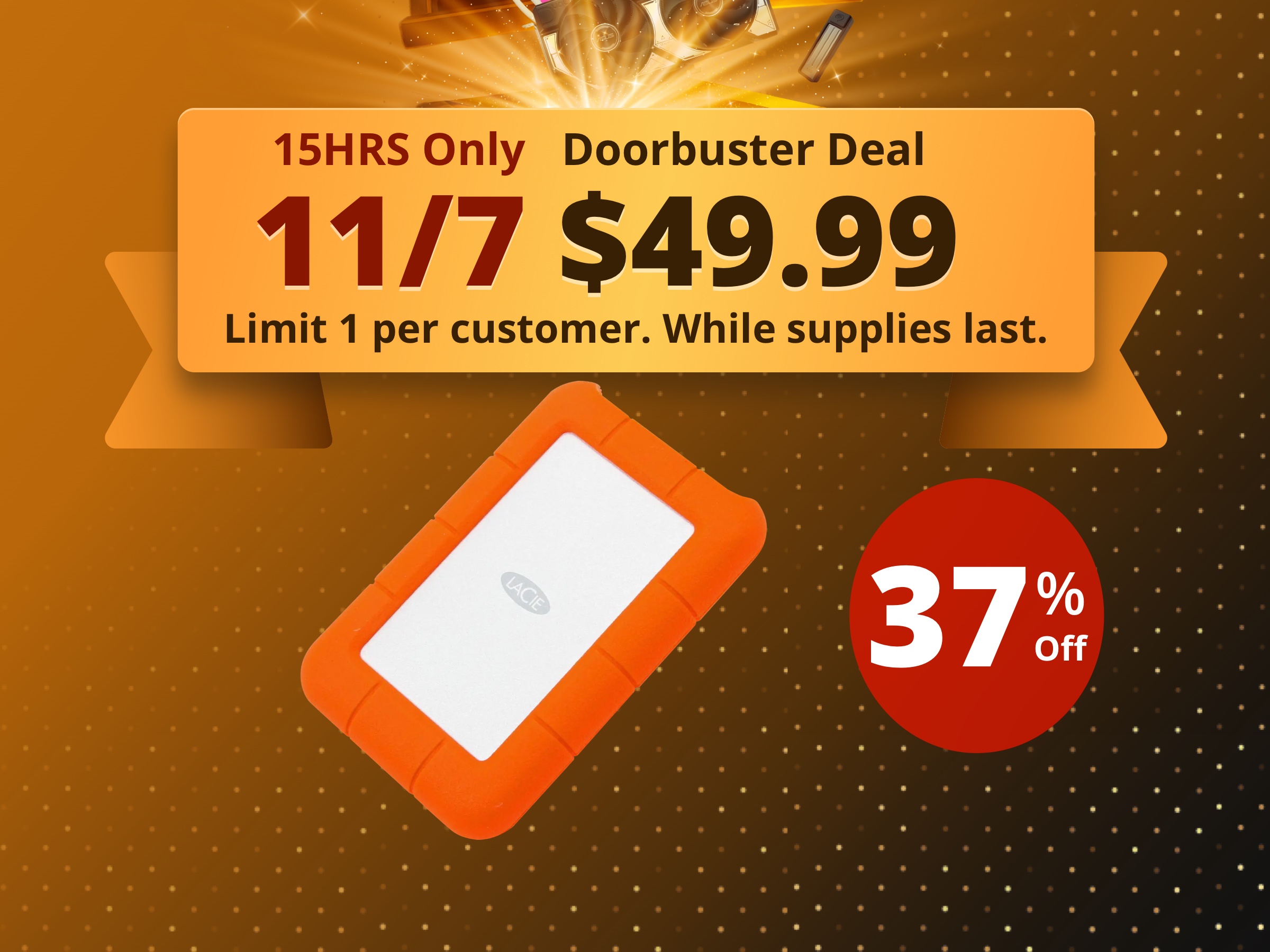 LaCie 1TB Rugged Mini External Hard Drive USB 3.0 Model LAC301558 Orange LaCie 1TB Rugged Mini External Hard Drive USB 3.0 Model LAC301558 Orange