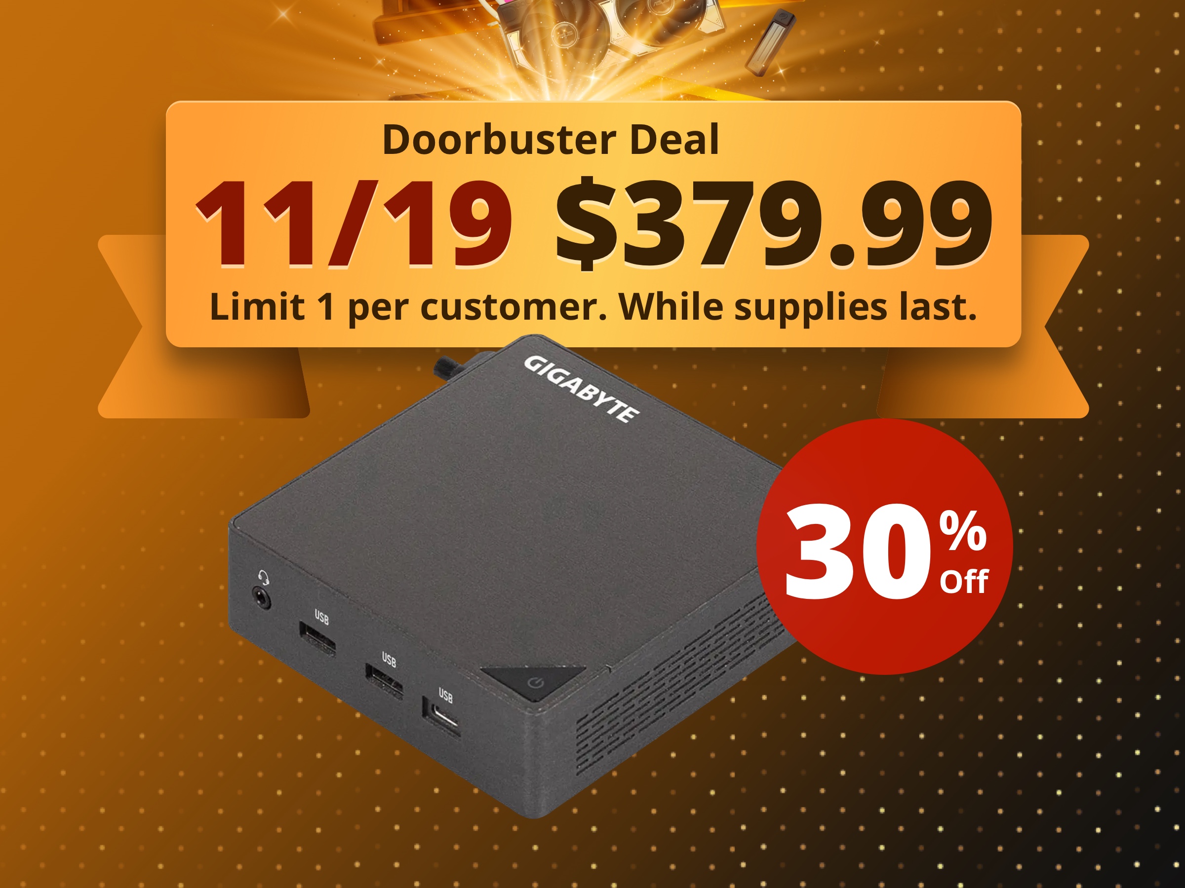 GIGABYTE BRIX SFF Mini PC/Barebone GB-BRU5-225H, Intel® Core™ Ultra 5 processor 225H, Intel® Arc™ Graphics, 130T GPU.