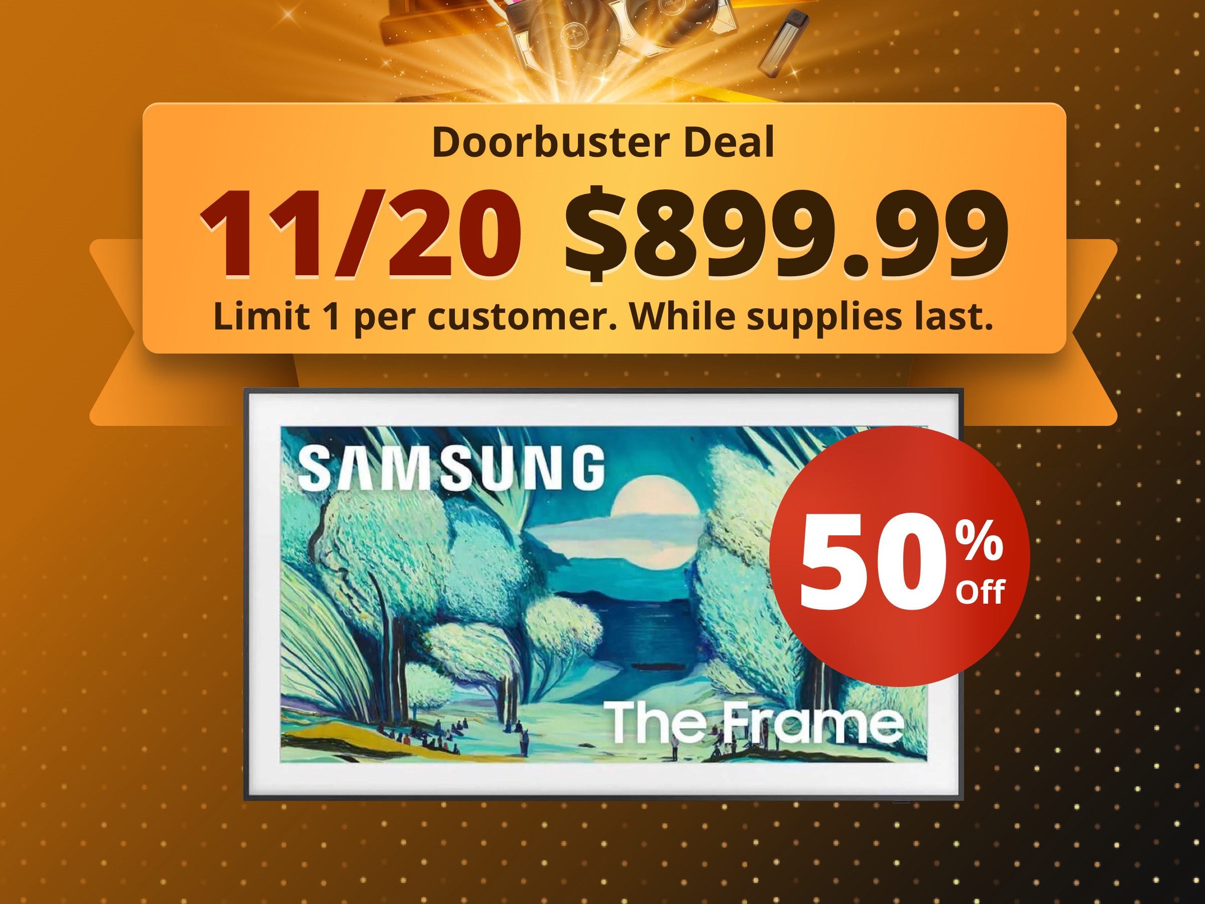 Samsung QN65LS03F 65 inch Class The Frame LS03FAF Series QLED 4K HDR Vision AI Smart TV