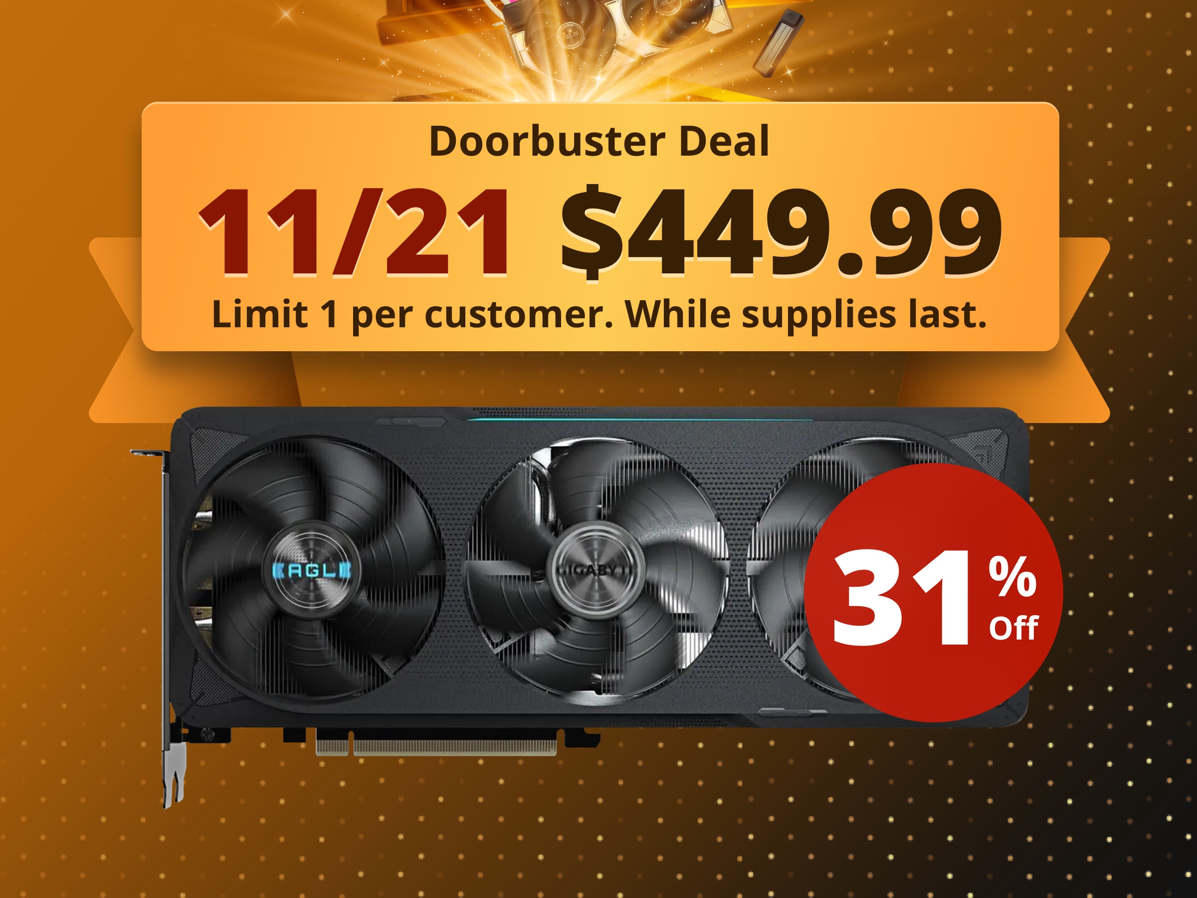 GIGABYTE Eagle GeForce RTX 5070 12GB GDDR7 PCI Express 5.0 ATX Graphics Card GV-N5070EAGLE OC-12GD