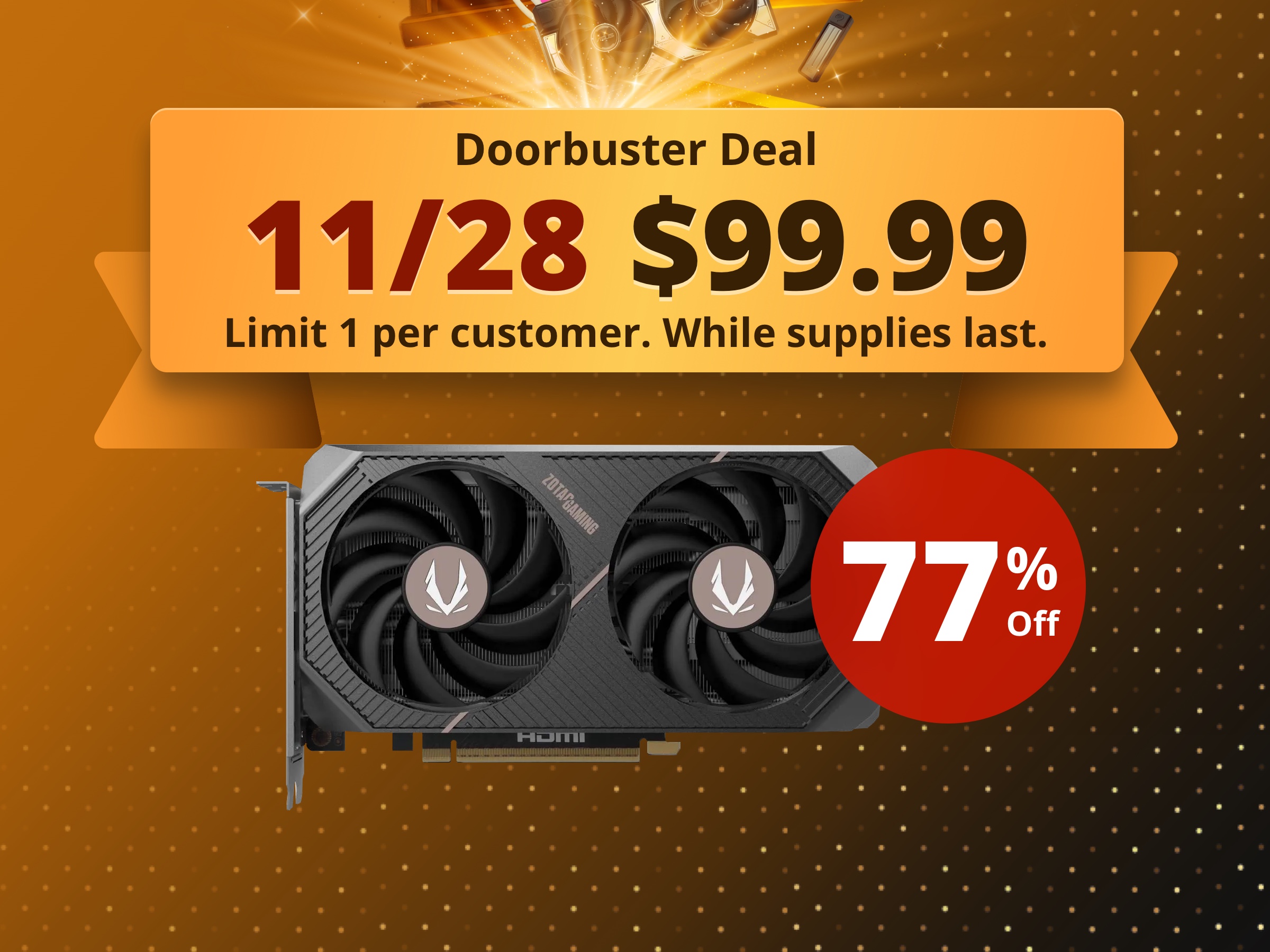 ZOTAC Twin Edge OC GeForce RTX 5060 Ti 8GB 128-Bit GDDR7 PCI Express 5.0 x8 DLSS 4.0 Graphics Card ZT-B50610H-10M