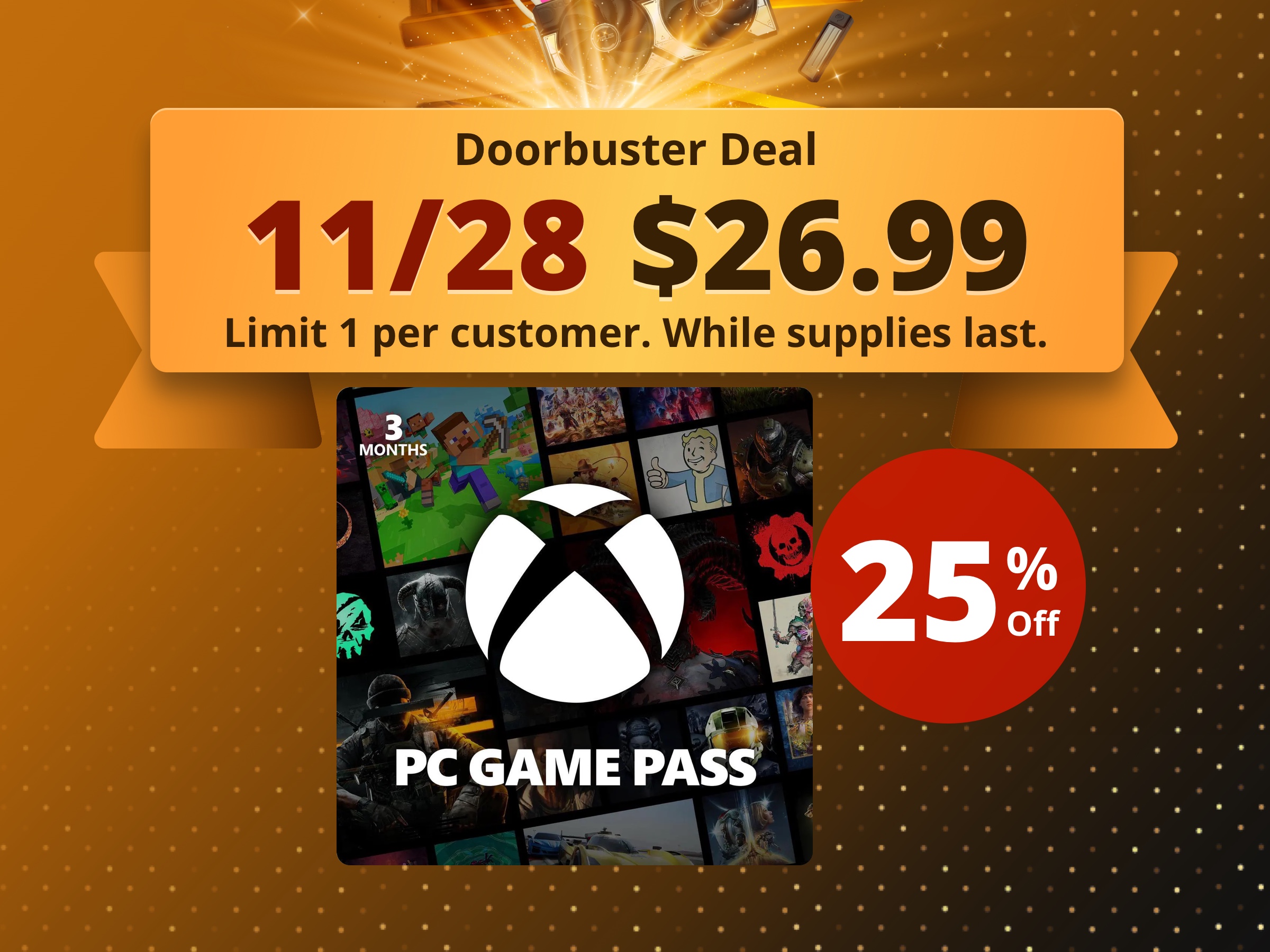 PC Game Pass (100+ PC Games All You Can Play) 3 Month US Region [Digital Code]