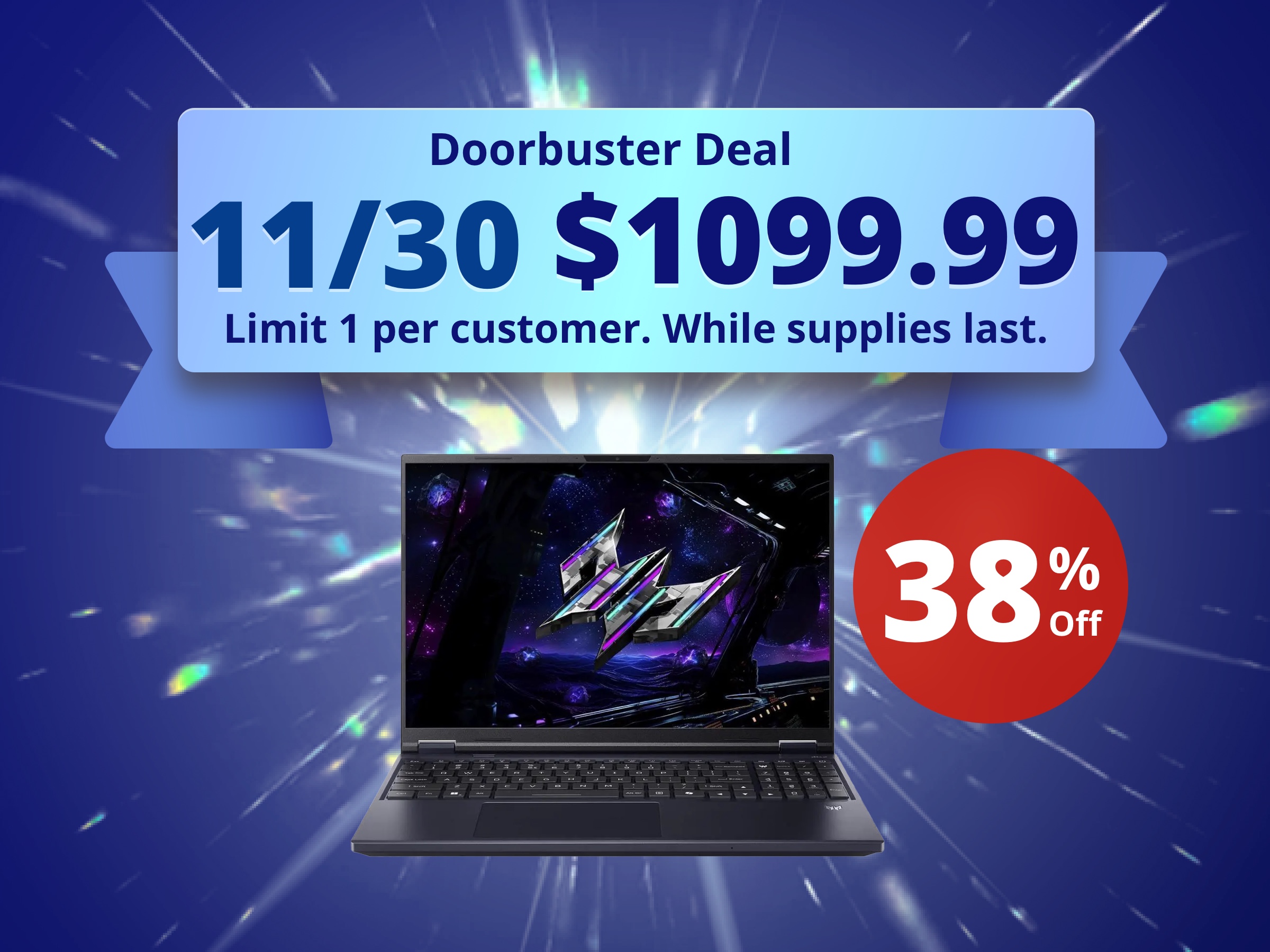 Acer Predator Helios Neo - 16.0" GeForce RTX 5070 Laptop GPU - Intel Core Ultra 7 255HX - 16GB (2 x 8GB) Memory - 1 TB PCIe SSD - Windows 11 Home Gaming Laptop - 240 Hz IPS (PHN16-73-7166)