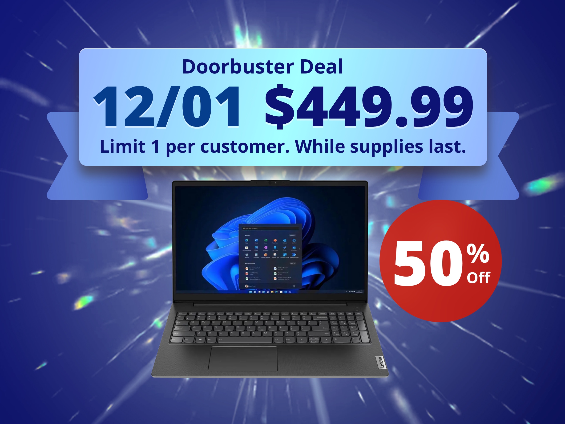 Lenovo V15 G4 15.6" FHD Laptop, Intel Core i5-13420H, 40GB RAM, 512GB SSD, Windows 11 Home, Black