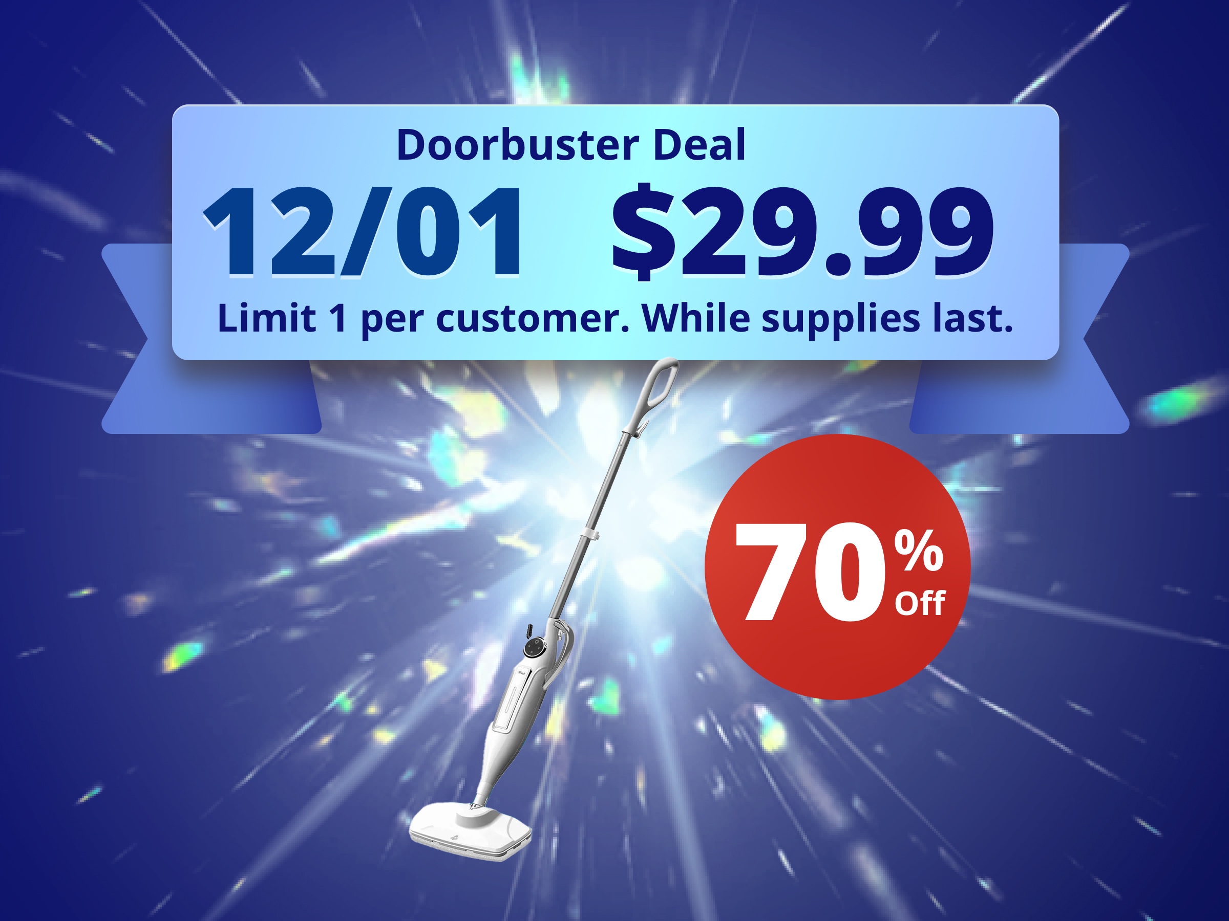 Rosewill 11-in-1 Steam Mop, 260°F Handheld Steam Cleaner, 1200W Detachable Steam Mops for Floor Cleaning,  Removable Tank, Multi-Purpose Steamer for Hardwood, Tile, Grout, Furniture- White