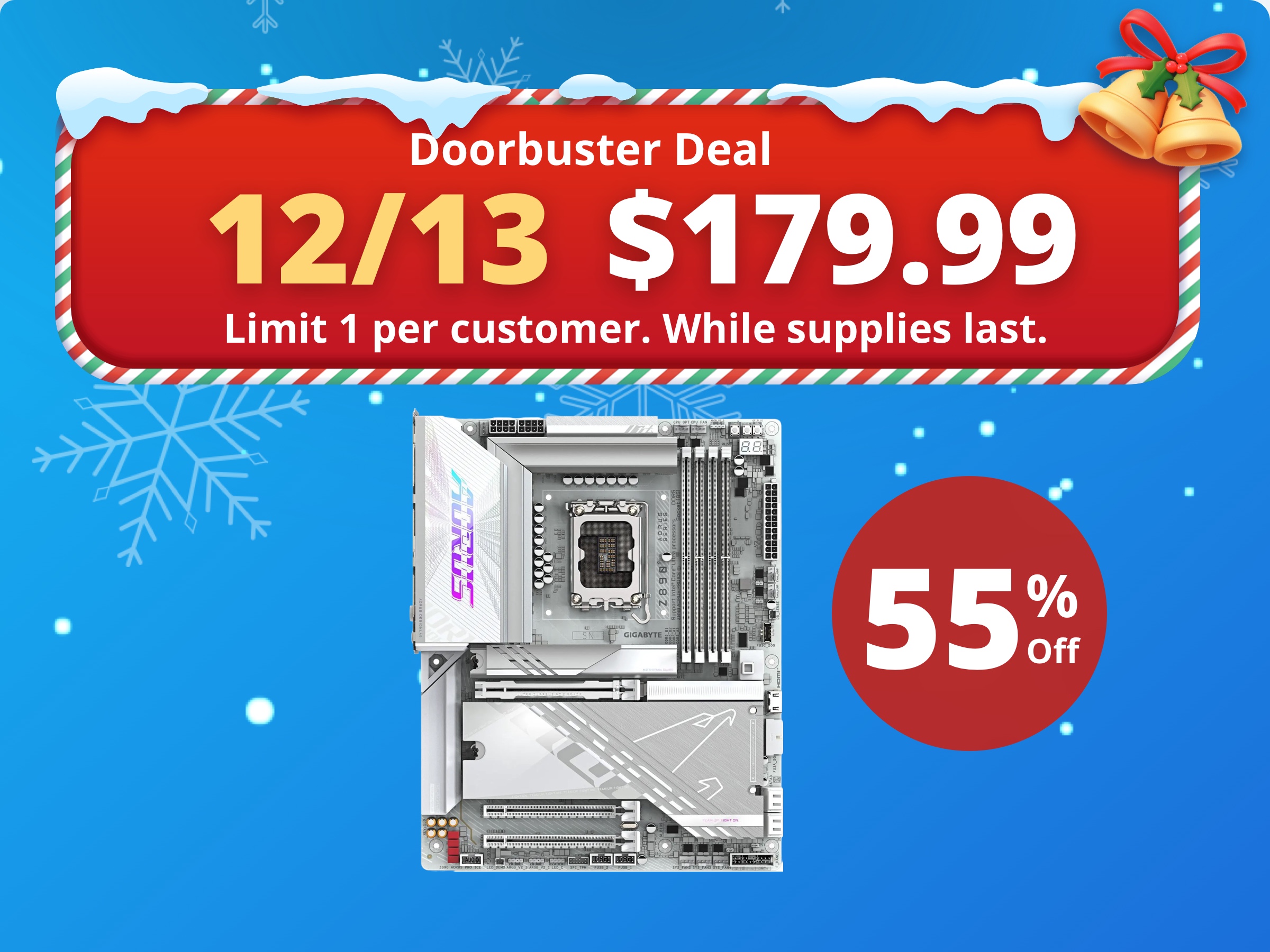 GIGABYTE Z890 AORUS PRO ICE Ultra Core (Series 2) LGA 1851, ATX, DDR5, 5x M.2, PCIe 5.0, Thunderbolt 4, WIFI7, 5GbE LAN, EZ-Latch