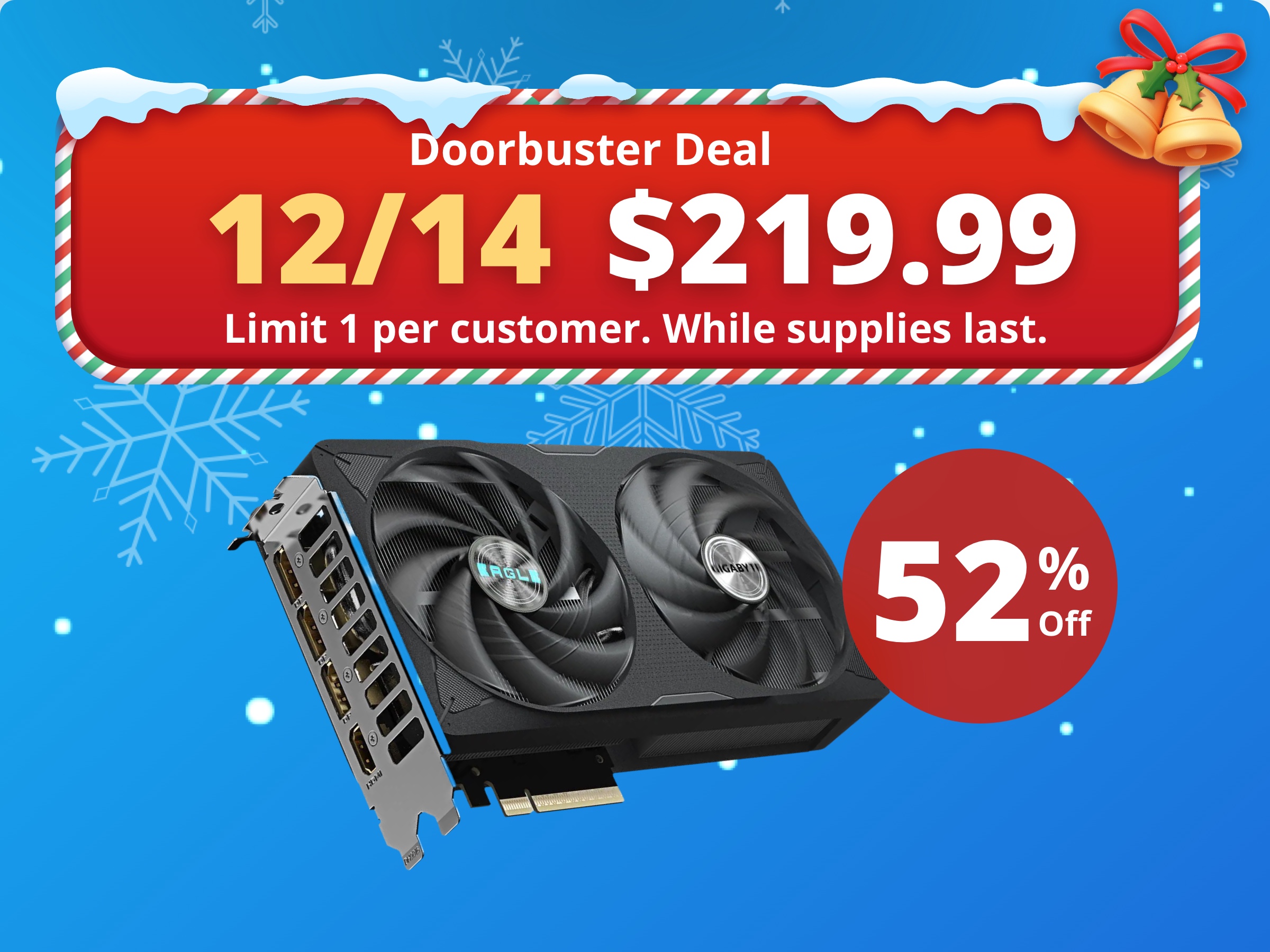 GIGABYTE Eagle GeForce RTX 5060 Ti 16GB GDDR7 PCI Express 5.0 x8 ATX Graphics Card GV-N506TEAGLE OC-16GD