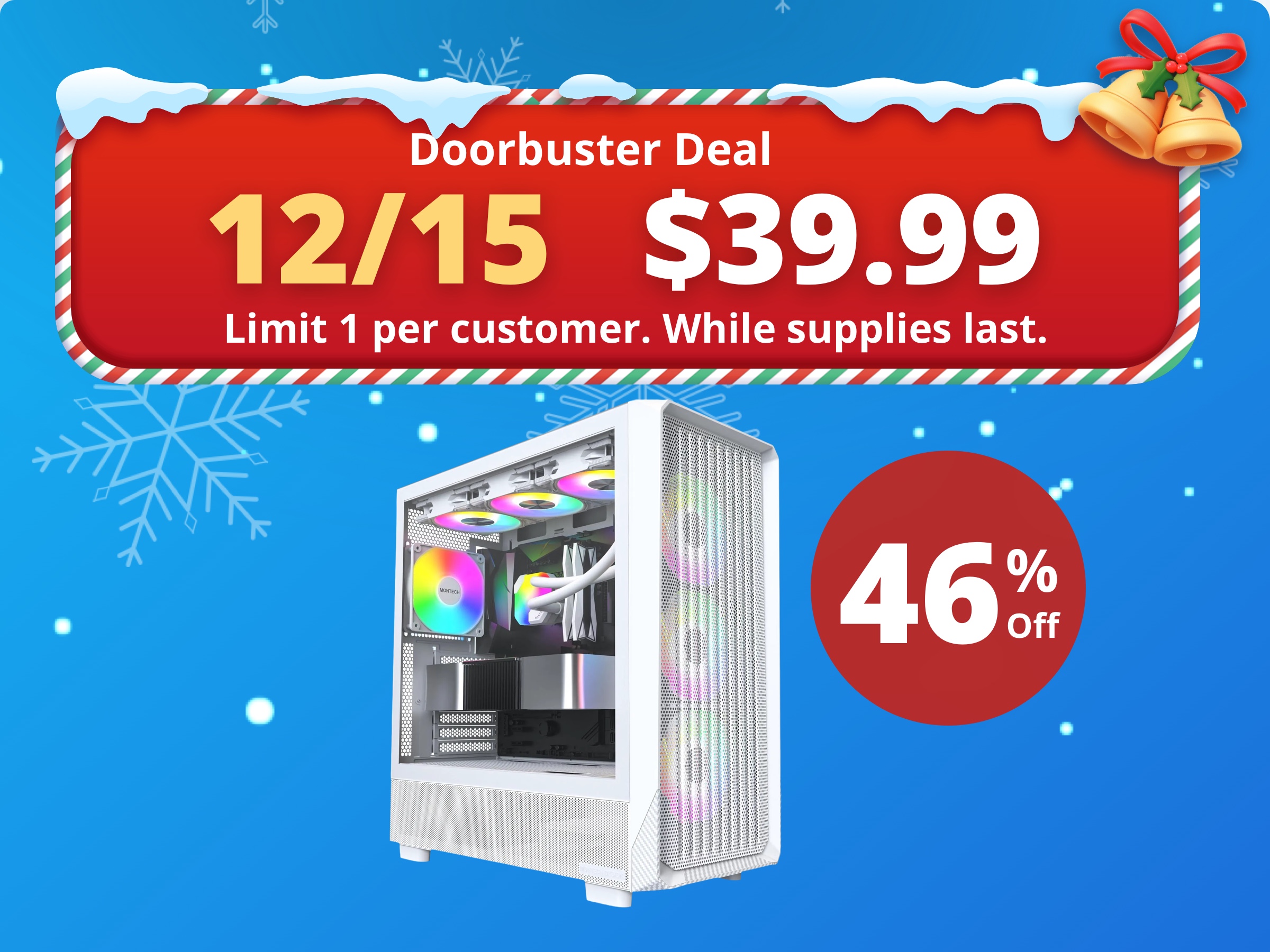 MONTECH X5- ATX Mid-Tower Gaming PC Case, High Airflow, 3x 140mm and 1x 120mm ARGB Fans Pre-installed, Glass Side Panel, Carbon Print Accents, GPU Holder Included, White MONTECH X5- ATX Mid-Tower Gaming PC Case, High Airflow, 3x 140mm and 1x 120mm ARGB Fans Pre-installed, Glass Side Panel, Carbon Print Accents, GPU Holder Included, White