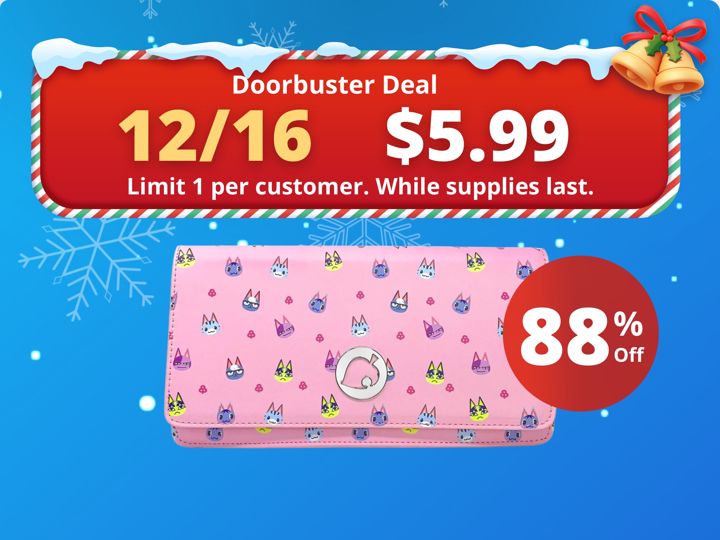 Controller Gear Animal Crossing Nintendo Switch & Switch Lite Sling Bag - Cat's Meow Controller Gear Animal Crossing Nintendo Switch & Switch Lite Sling Bag - Cat's Meow