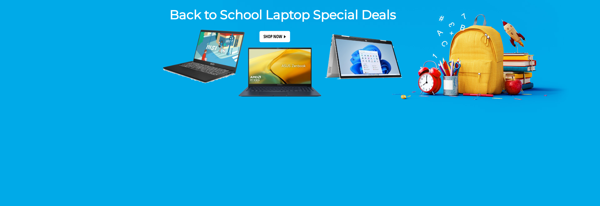 Back to School Laptop Special Deals