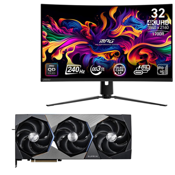 MSI MPG 321CURX QD-OLED Bundle with  MSI RTX 5080 16G SUPRIM SOC