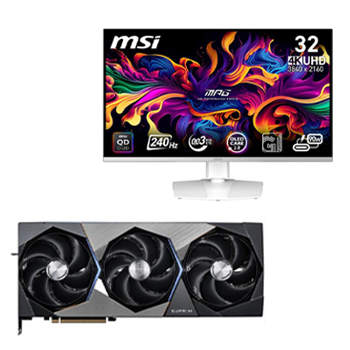 MSI RTX 5080 16G SUPRIM SOC Bundle with MSI MPG 321URXW QD-OLED