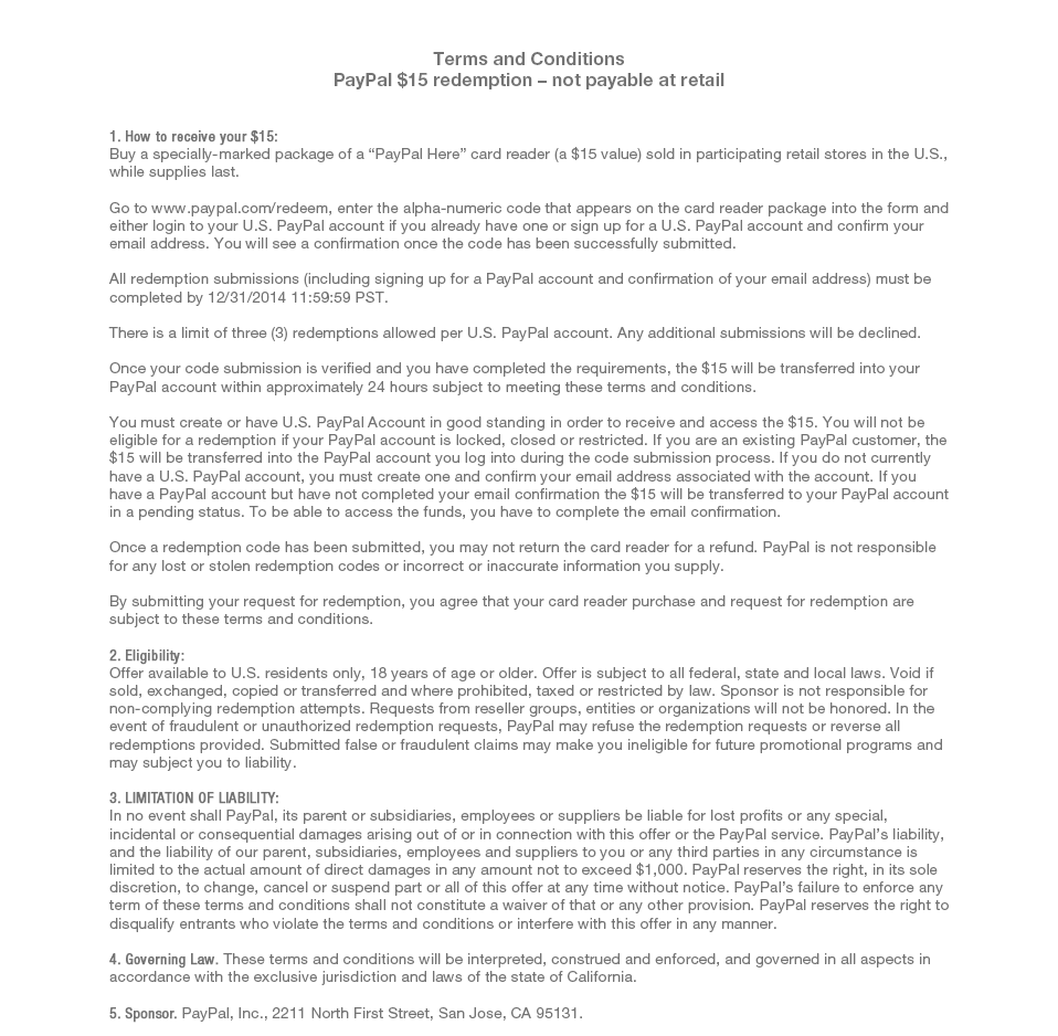 terms and condition