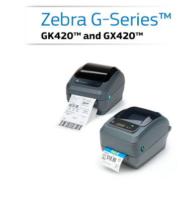 Zebra G-Series Desktop Printers.  GK420 and GX420.