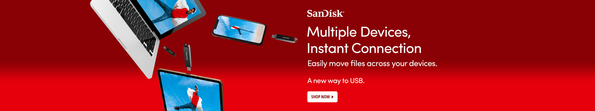 SanDisk multiple devices, instant connection