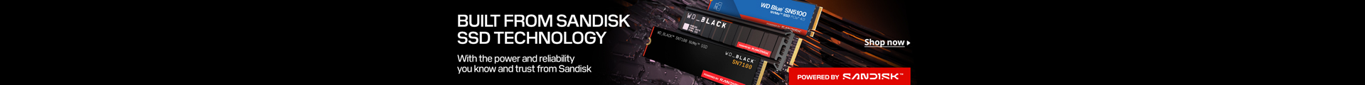 BUILT FROM SANDISK SSD TECHNOLOGY