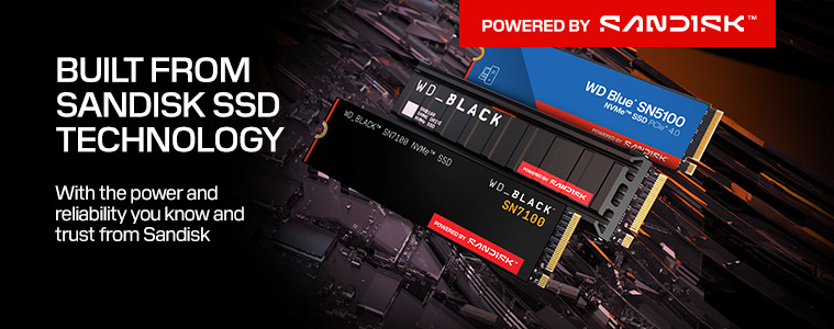 BUILT FROM SANDISK SSD TECHNOLOGY