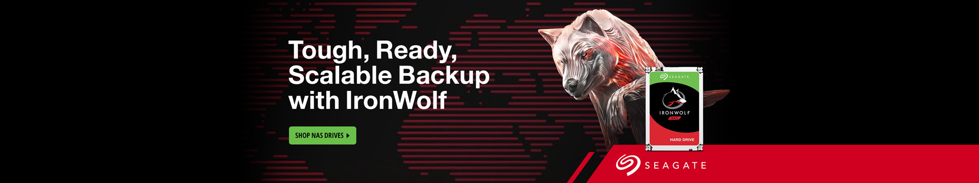 Tough, Ready, Scalable Backup with IronWolf