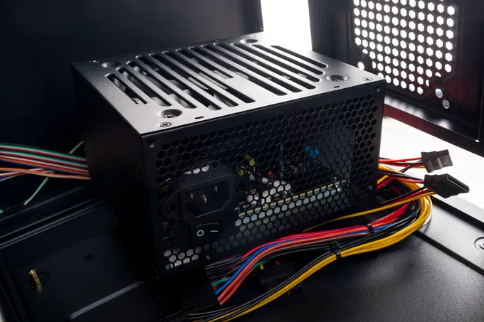 A power supply installed in a build